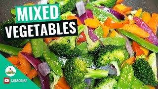 Sauteed Vegetables  Sautéed Mixed Vegetables  How to make Sauteed Vegetables Recipe [upl. by Ardnikat]