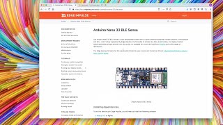 Connecting Arduino Nano 33 BLE Sense to Edge Impulse [upl. by Chandra]