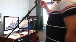 How to setup mic stand properly in home recording studio [upl. by Haggerty]