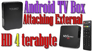 Attaching External HD to MXQ PRO Android Tv Box [upl. by Teagan]