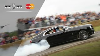 RollsRoyce Wraiths Incredible FOS Burnout [upl. by Analak]