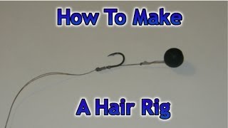 How To Make A Hair Rig Basic [upl. by Eugatnom]