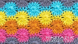 HOW to CROCHET CATHERINES WHEEL  Crochet Stitch Pattern by Naztazia [upl. by Boni696]