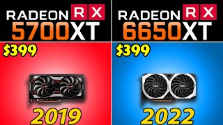 RX 5700 XT vs RX 6650 XT  How Much Performance Difference [upl. by Ellehcan159]