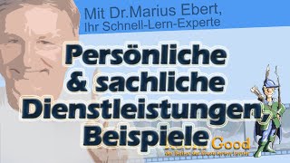 Persönliche und sachliche Dienstleistungen Beispiele [upl. by Ermanno682]