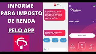 Informe de Rendimentos para Imposto de Renda 2024 Pelo APP Bradesco [upl. by Masson]