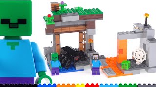 Basic but plenty good LEGO Minecraft The quotAbandonedquot Mine review 21166 [upl. by Canon338]