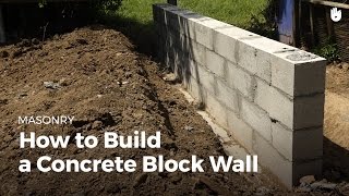 How to Build a Concrete Wall  DIY Projects [upl. by Jaymie]