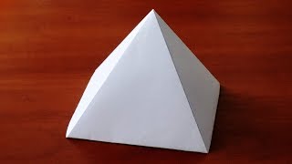 How to make Paper Pyramid  very easy   DIY Crafts [upl. by Ahsinelg]