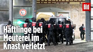 Gefängnismeuterei Polizei stürmt Knast in Thüringen  JVA Untermaßfeld [upl. by Daffie]