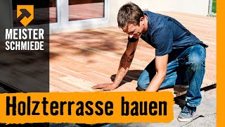 Holzterrasse bauen  HORNBACH Meisterschmiede [upl. by Manup]