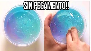 HAZ SLIME CON 1 INGREDIENTE💦 Probando Recetas SIN Pegamento [upl. by Llirret]