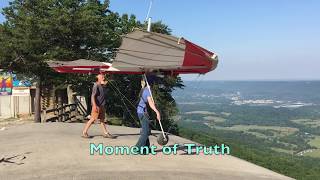 Hang Gliding First Mountain Launch [upl. by Nafri312]