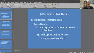 Ross and Prima Facie Duties [upl. by Aicad]