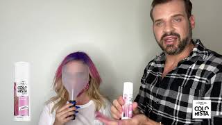 How to Get Unicorn Hair featuring LOréal Paris Colorista Spray [upl. by Albie]